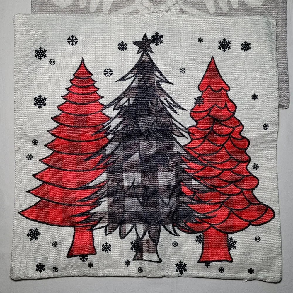 Christmas Throw Pillow Covers 18x18 in Set of 4